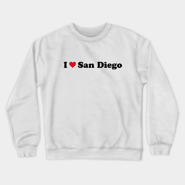 I Love San Diego Crewneck Sweatshirt by Novel_Designs